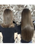 シールエクステ/ブリーチなし/髪質改善/ダブルカラー