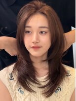 ジアン テラス(GIEN TERRASSE)&nbsp;韓国レイヤーカットフェイスレイヤーダブルカラー/岸本