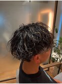 波巻きパーマ