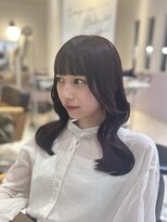 ヘアーメイクブランニュー セントラル 西大寺店(hair make Brand new central)&nbsp;秋カラーボルドーワインレッド暖色カラーレイヤーカット20代30代