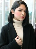 マチルダボブピンクベージュインナーグレージュハイライト大人
