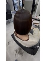 エン 久安(en.)&nbsp;チョコレートブラウン×ヘイリーボブ｜艶髪大人30代40代人気