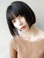 ギークス(GEEKS)&nbsp;【GEEKS渋谷】黒髪ボブ/顔周りレイヤー/渋谷冬ヘア/レイヤーボブ