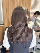 ネオリーブウリ 二子玉川店(Neolive uri)&nbsp;ミディアムヘア暗めカラーデザインカラーフェイスフレーミング