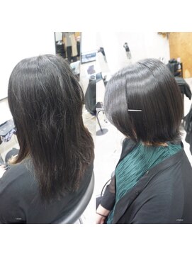 ヘアテリア リュウ 大塚(hair teria ryu) 縮毛矯正/髪質改善縮毛矯正/前髪縮毛矯正/表面ハーフ矯正