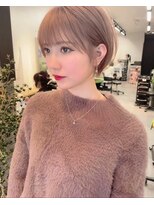 サンドパールス 仙台店(sand PALCE)&nbsp;髪質改善/大人ガーリー/似合わせカット/ショートボブ前髪/仙台