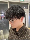 2wayパーマスタイル波巻きツイストスパイラルパーマ