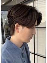 ネクストフォーヘアー(NEXT for hair)&nbsp;メンズ　センターパート　ニュアンスパーマ　毛流れ　20代