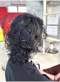 ミディアムレイヤー×パーマ