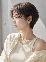 ノア 三宮店(NOA)&nbsp;【NOA】丸みハンサムショートシースルーバングブラウンベージュ