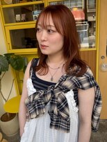 ヒントステーション(HINTSTATION)&nbsp;〈浅草 半個室〉ブリーチなしオレンジカラー