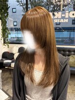 ディーカヘアーセンダイ(Di KA HAIR sendai)&nbsp;キャラメルベージュ/透明感カラー/ブリーチなしダブルカラー