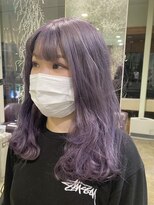 ピエドプールポッシュ(PiED DE POULE POCHE)&nbsp;透け感バイオレット