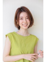 ハピネス クローバー 八木店(Happiness CLOVER) 小顔外ハネセミウェットハイライトカラー20代