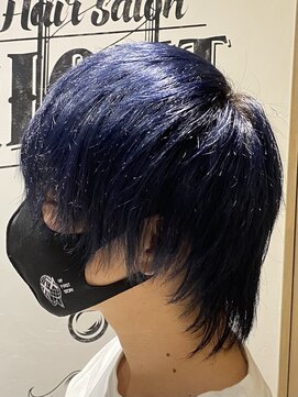 エイトメン 池袋店(EIGHT MEN) 【EIGHTMEN池袋店】　ダークスカイブルーマッシュウルフ
