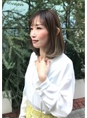 インナーカラー グレージュ