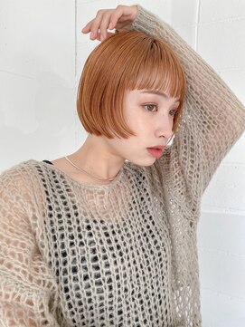 リトル 渋谷(little) ブリーチなしダブルイルミナカラーxトレンド感抜群ミニボブ