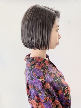 リアン(Lien) ラベンダーアッシュ 切りっぱなしボブ HIROKI