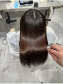 ★グレージュカラー斜めバングデザインカラーシルキー ベージュ