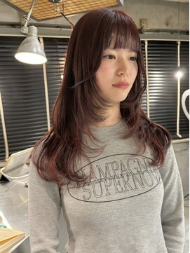 キーン 立川店(keen) 【keen×刈谷】レイヤーカット×チェリーレッド