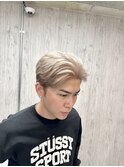 メンズホワイトベージュ
