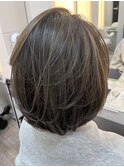 白髪ぼかし大人ショート大人ボブ30代40代50代60代天王寺駅