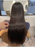 ロング　ストレート　艶髪　髪質改善　縮毛矯正　20代30代
