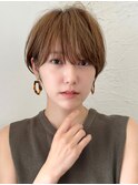 ショートボブ髪型30代40代50代前髪あり前髪なし面長丸顔【荒牧】
