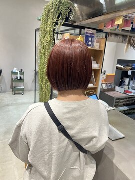 クルニエ(crenier) 明るめカシスのボブ/ブリーチなし