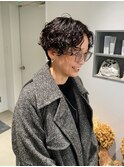 ハンサムショートパーマ/くるくるパーマ/かりあげショート
