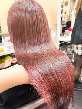 ミシェリー 新宿店(misherry) ★ブリーチなしダブルカラー艶髪ピンクラベンダー似合わせカット