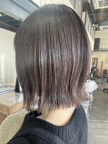 ルシードスタイルアイフラット(LUCIDO STYLE I-FLAT)&nbsp;髪質改善×白髪ぼかし×外ハネボブ