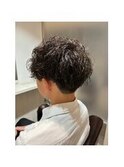 刈上げマッシュ×波巻きパーマ