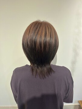 ヘアーポケット 恵比寿(hair pocket) デザインカラーウルフ/髪質改善/艶カラー/小顔カット/30代/40代