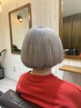 ヘアーサロン チャチャ(hair salon CHA-CHA) ボブカット ハイトーンカラー ブリーチ ホワイトベージュ