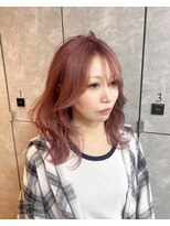 ガルボヘアー 心斎橋店(garbohair)&nbsp;くすみカラー×ナチュラル仕上げピンクベージュハイトーン