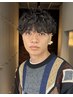 人気No.2   カット＋波巻きスパイラルパーマ＋シェービング【河原町/MEN’S】