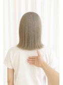 くすみグレージュボブ