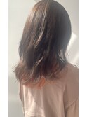【大人可愛い×個性派】インナーオレンジ×ベージュ