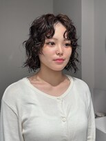 フィルムス 渋谷(FILMS)&nbsp;ボブパーマレイヤーパーマ顔周り前髪ボブショート/渋谷