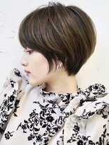 コンティロミー(CONTI ROMMY.)&nbsp;20代～50代☆丸みフェザーショート前髪カットベージュカラー