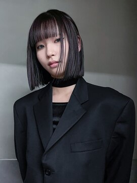 アルバム 渋谷パルコ(ALBUM) ボブミディアムショートおくれ毛前髪カット_F30581