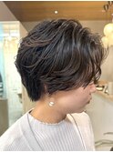 ☆ショート×パーマ　セットも簡単なスタイル