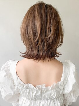 リヤン 表参道(lyann) ココアベージュうるツヤ薄めバングクラゲヘアー#264f1027