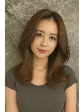 エル(LE) 【LE】美髪レイヤー/顔まわりレイヤー/くびれミディアムレイヤー
