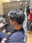 サーフカール/スパイキーショート/ブルーブラック/瀬田