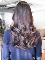 レノラ 本町(LENORA)&nbsp;美髪ミディアムレイヤーカットデジタルパーマチェリーブラウン