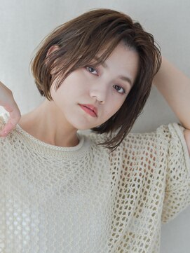 黒髪/クラゲヘアー/オリーブグレー/小顔/ココアベージュ