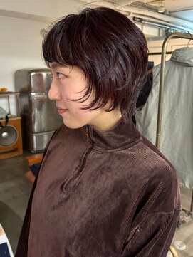 前髪あり ニュアンスショートレイヤー ショートウルフ