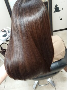 オーシャンシェリー(Ocean Sherry)の写真/【驚きの手触りと質感☆】もうクセで悩まない!触れてみたくなる潤いと柔らかな上質ストレートへ導きます♪